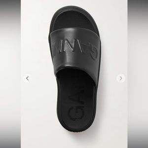 GANNI black leather sandals